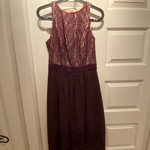 Le Chateau hi-lo lace dress